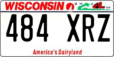 WI license plate 484XRZ