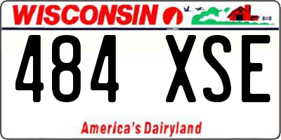 WI license plate 484XSE