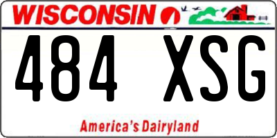 WI license plate 484XSG