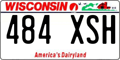 WI license plate 484XSH