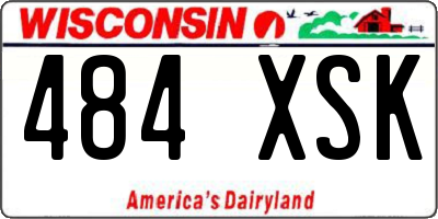 WI license plate 484XSK