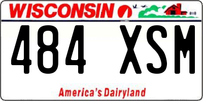 WI license plate 484XSM