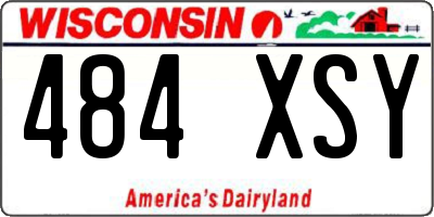WI license plate 484XSY