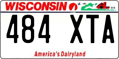WI license plate 484XTA