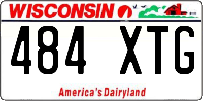 WI license plate 484XTG