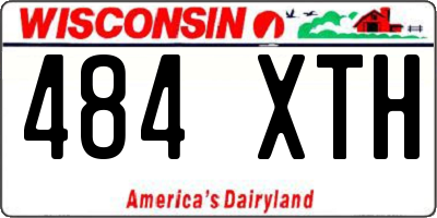 WI license plate 484XTH