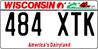 WI license plate 484XTK