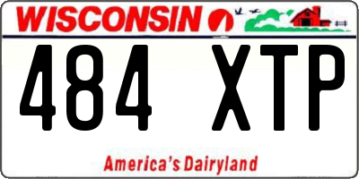 WI license plate 484XTP