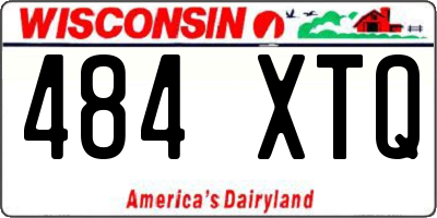 WI license plate 484XTQ