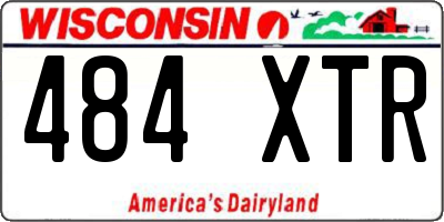 WI license plate 484XTR