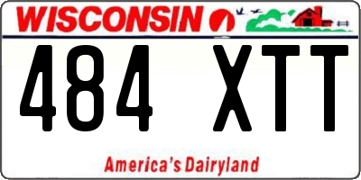 WI license plate 484XTT