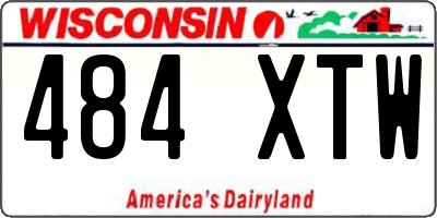 WI license plate 484XTW