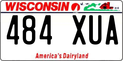 WI license plate 484XUA