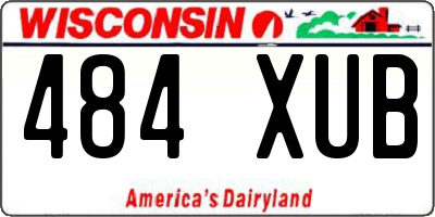 WI license plate 484XUB