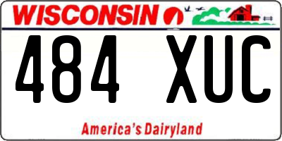 WI license plate 484XUC