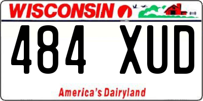 WI license plate 484XUD