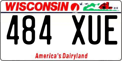 WI license plate 484XUE