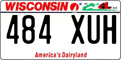 WI license plate 484XUH