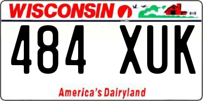 WI license plate 484XUK
