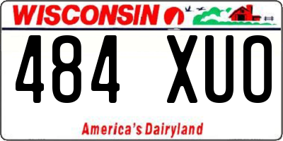 WI license plate 484XUO
