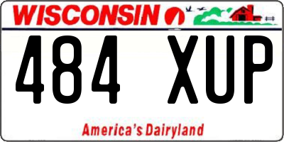 WI license plate 484XUP