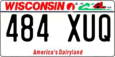 WI license plate 484XUQ