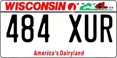WI license plate 484XUR
