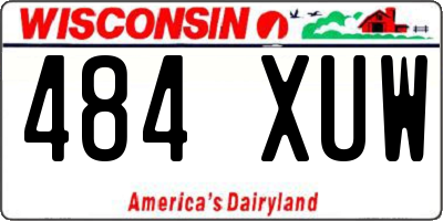 WI license plate 484XUW