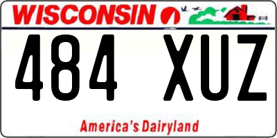WI license plate 484XUZ