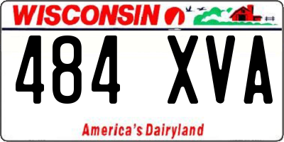 WI license plate 484XVA