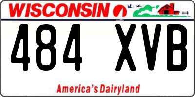 WI license plate 484XVB