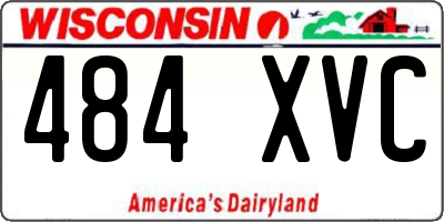 WI license plate 484XVC