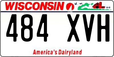 WI license plate 484XVH