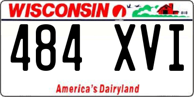 WI license plate 484XVI