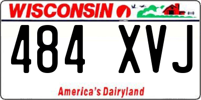 WI license plate 484XVJ
