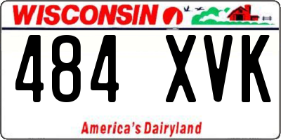 WI license plate 484XVK