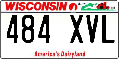 WI license plate 484XVL