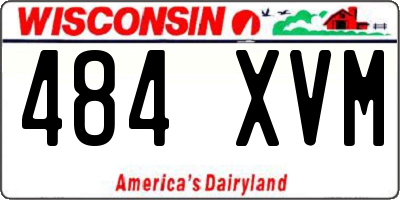 WI license plate 484XVM