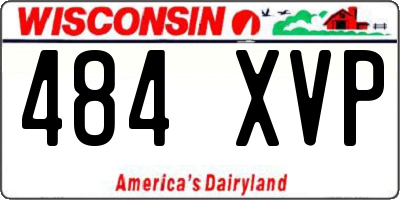 WI license plate 484XVP