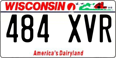 WI license plate 484XVR
