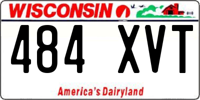 WI license plate 484XVT