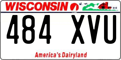 WI license plate 484XVU