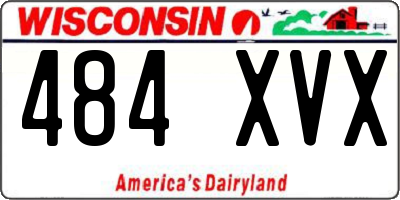 WI license plate 484XVX