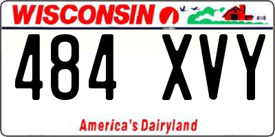 WI license plate 484XVY