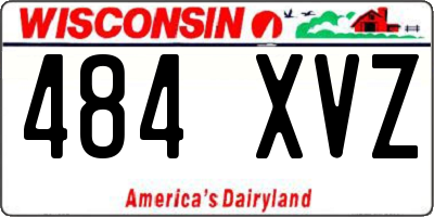 WI license plate 484XVZ