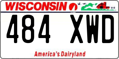 WI license plate 484XWD
