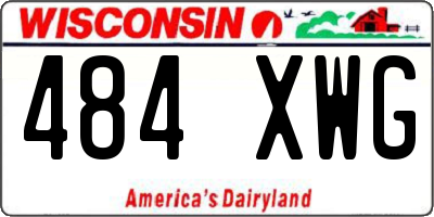 WI license plate 484XWG