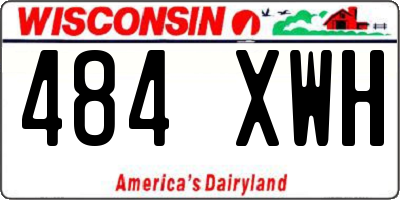 WI license plate 484XWH