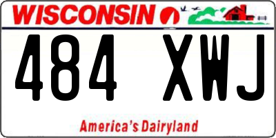 WI license plate 484XWJ