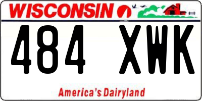 WI license plate 484XWK